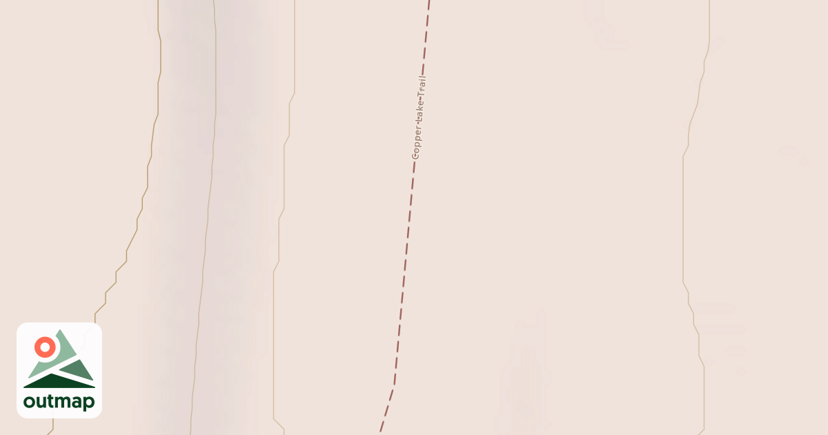 Map of Copper Lake Trail
