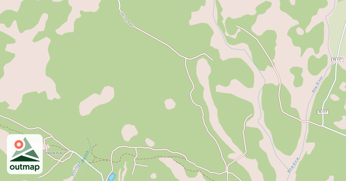 Map of HILL TOP