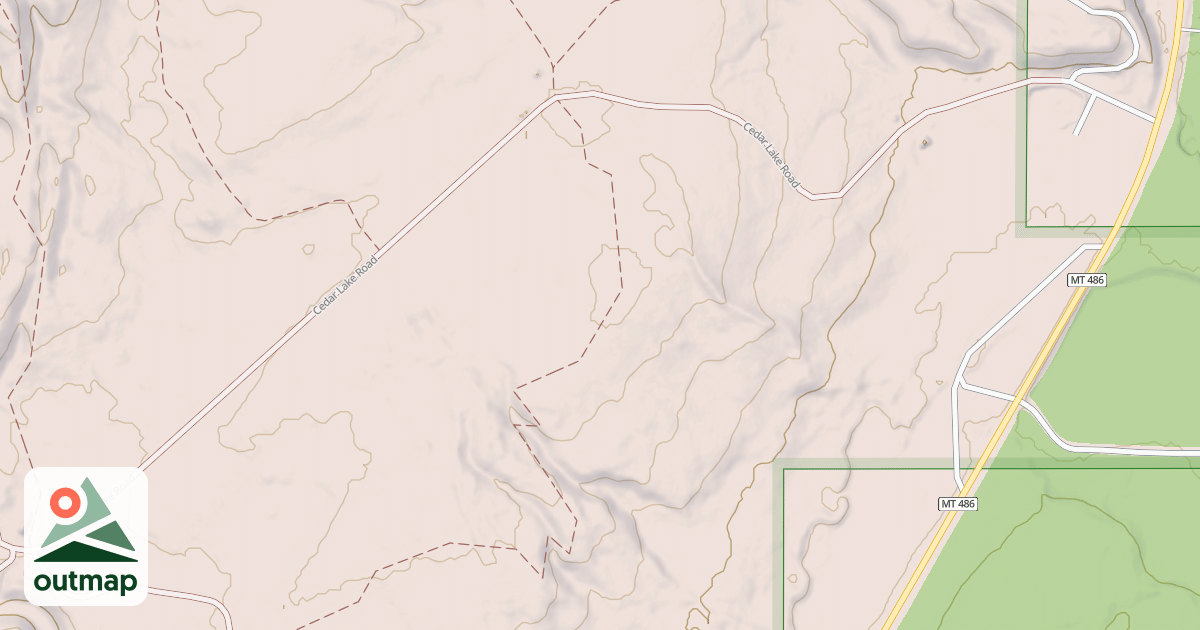 Map of CEDAR FLATS
