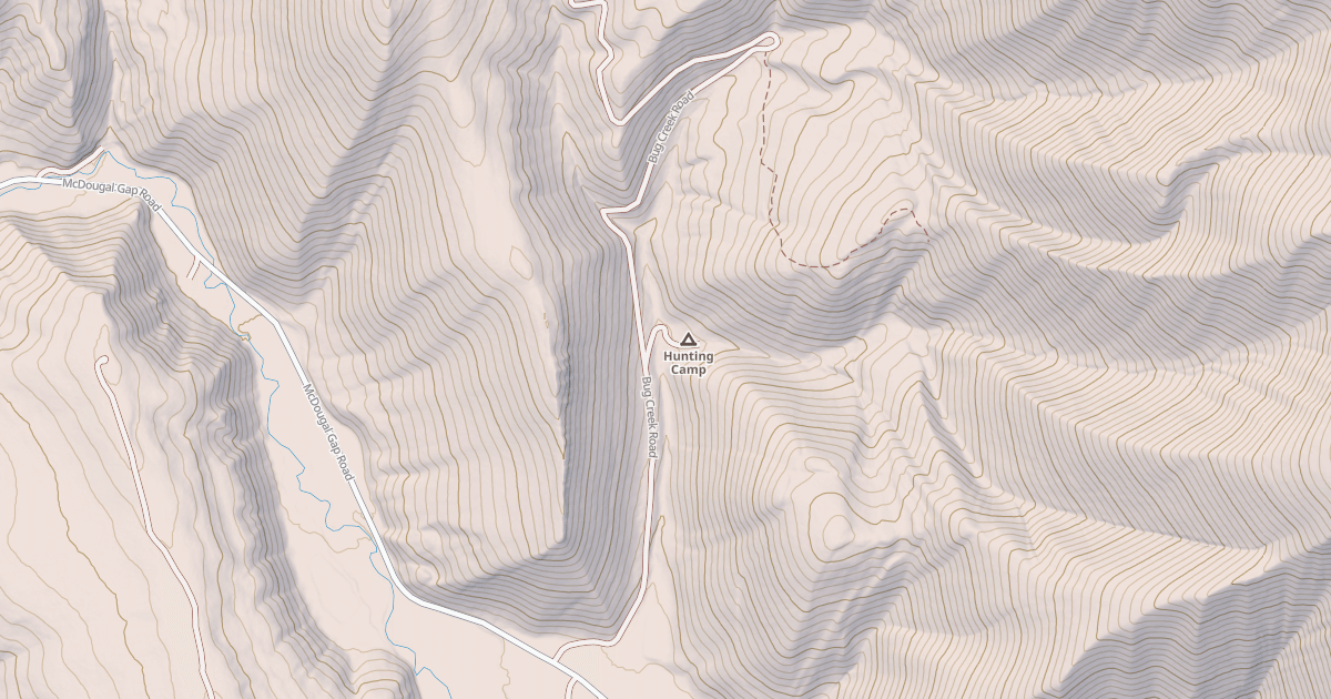 Map preview of BUG CREEK