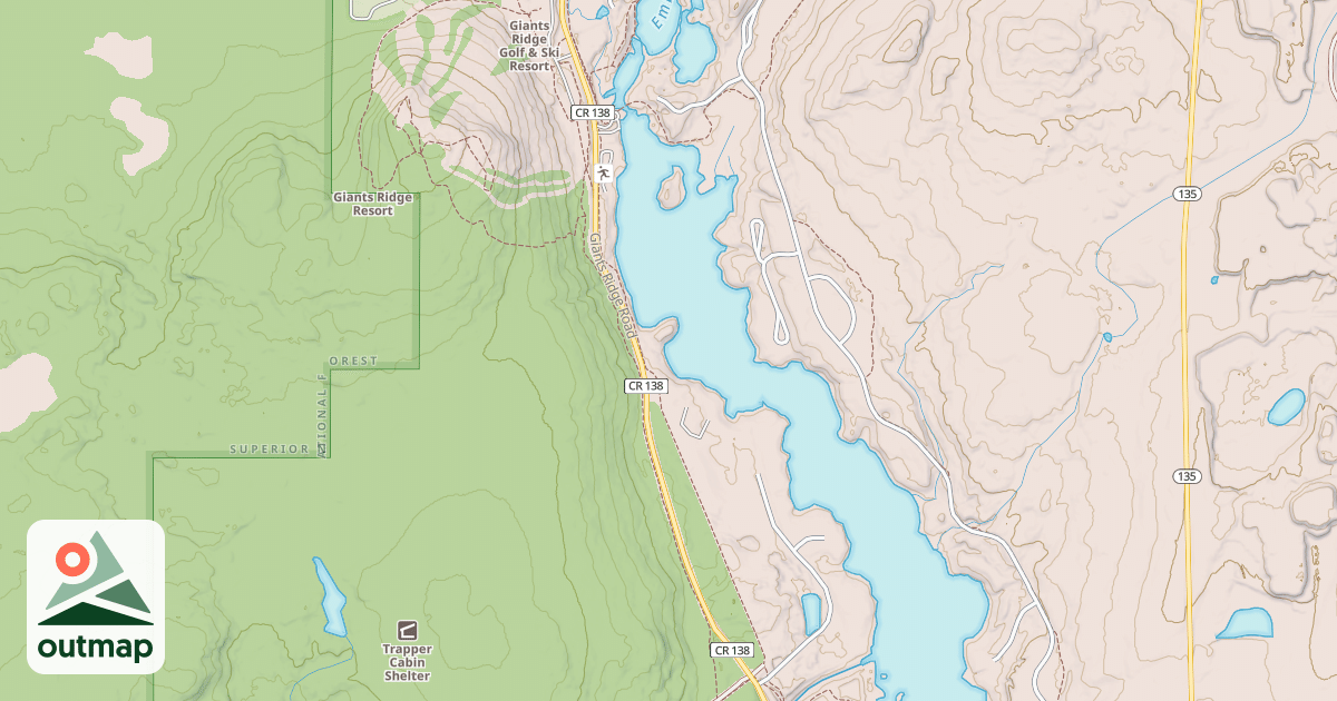 Map of East Range OHV Trail