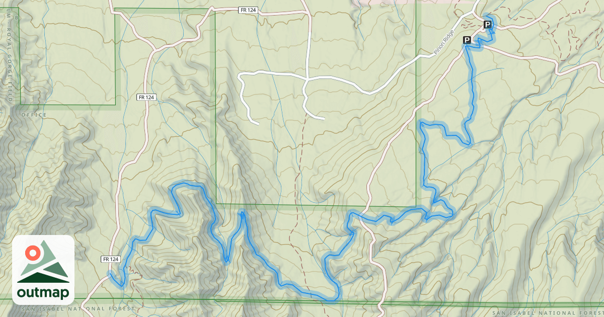 Map of Double Rainbow Trail