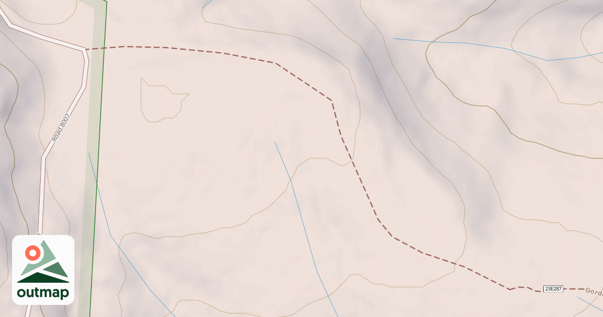 Map of BROWN'S MDW B SPUR