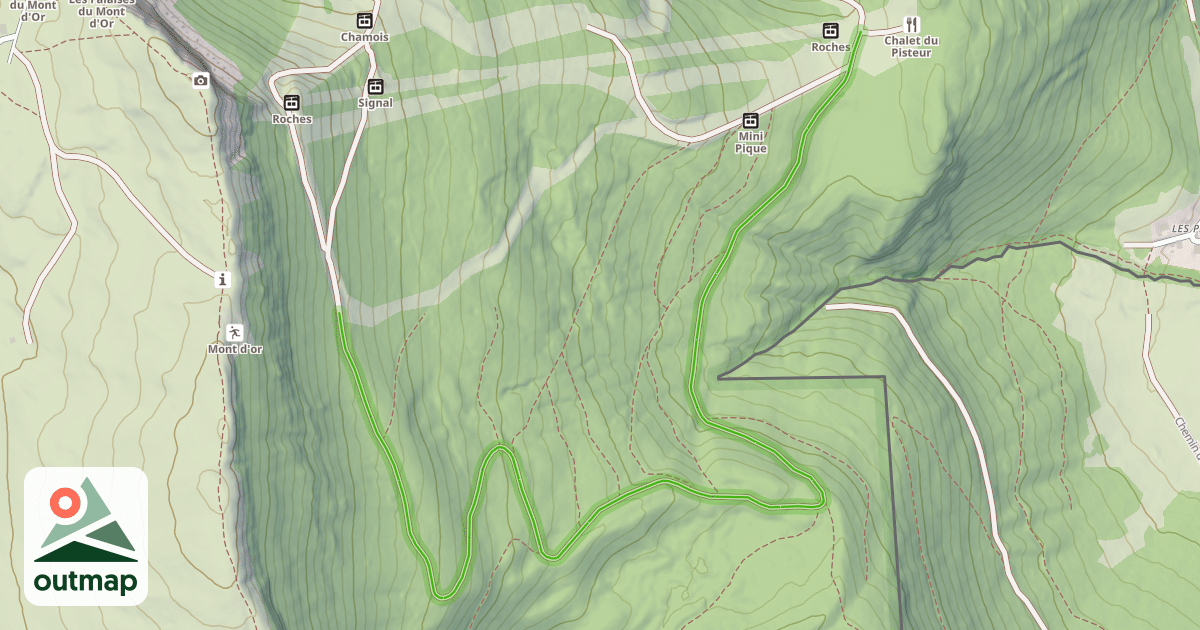 Map of Creux Soudet
