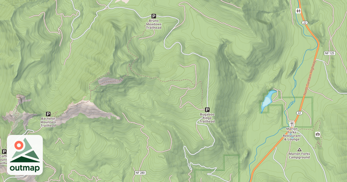 Map of BRUNO MEADOWS-COOPER-BU*
