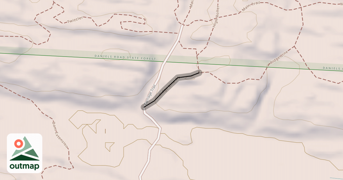 Map of Ridge Line Alt