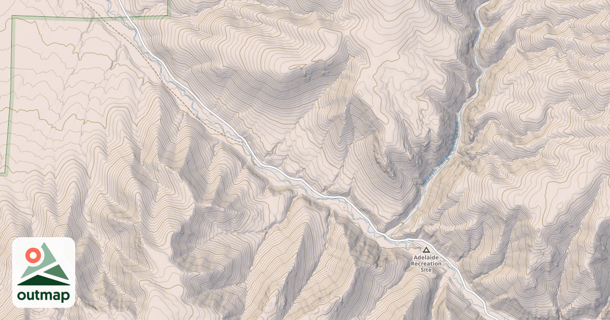 Map of CORN CREEK-PAVANT