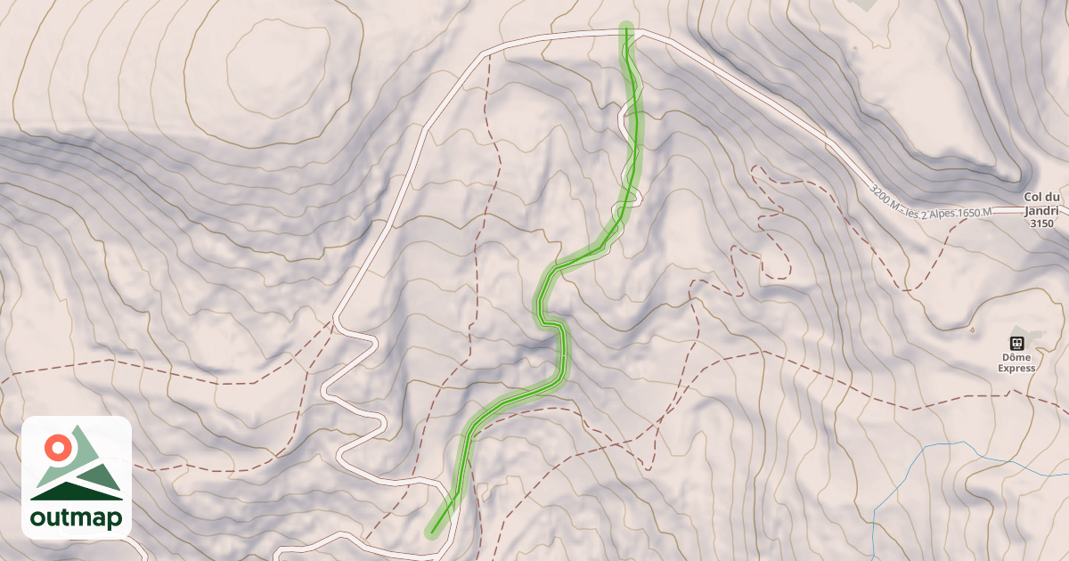 Map of Balade du Jandri