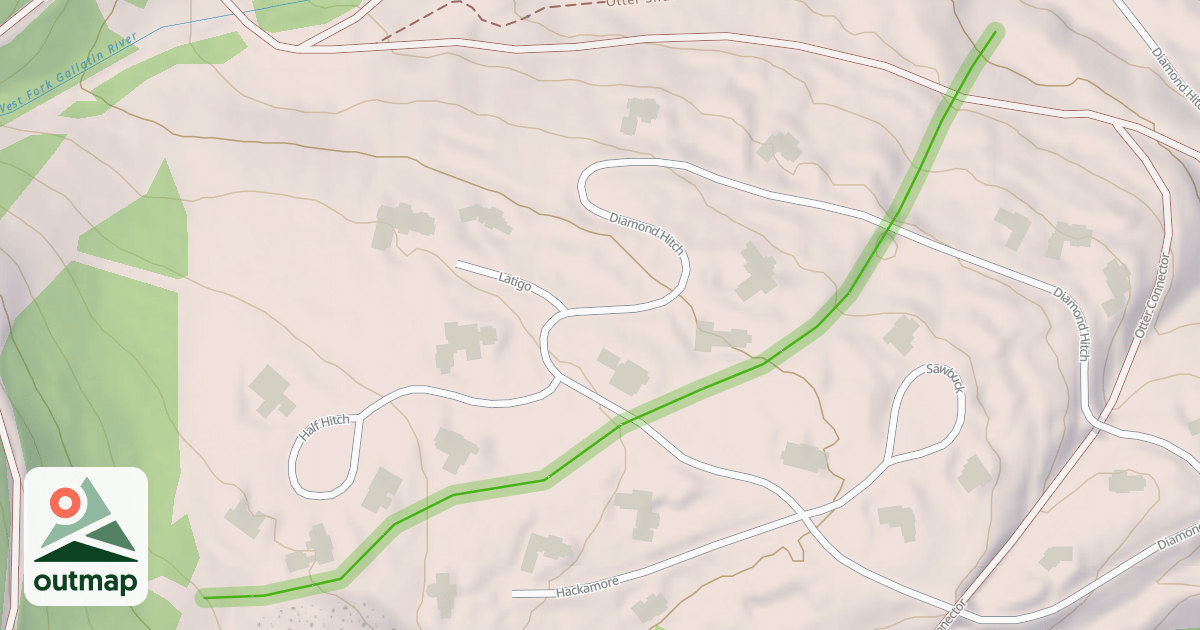 Map of Diamond Hitch