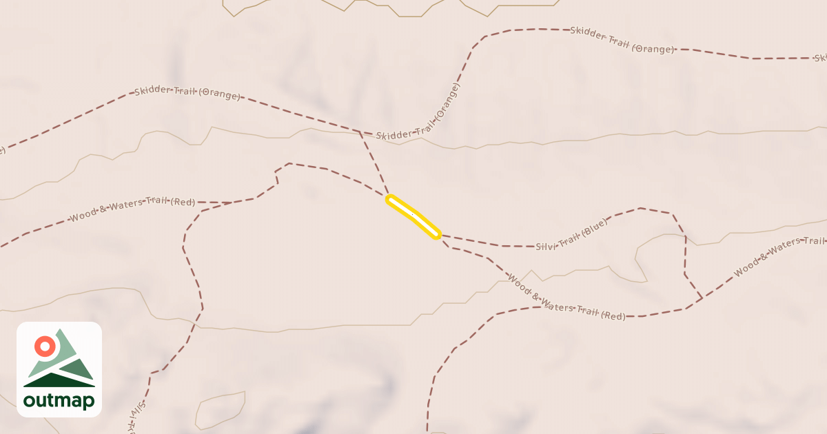 Map of Wood & Waters Trail (Red)