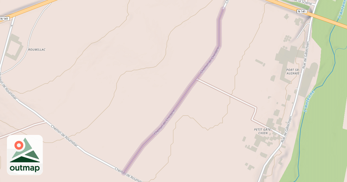Map of Chemin de Chedane