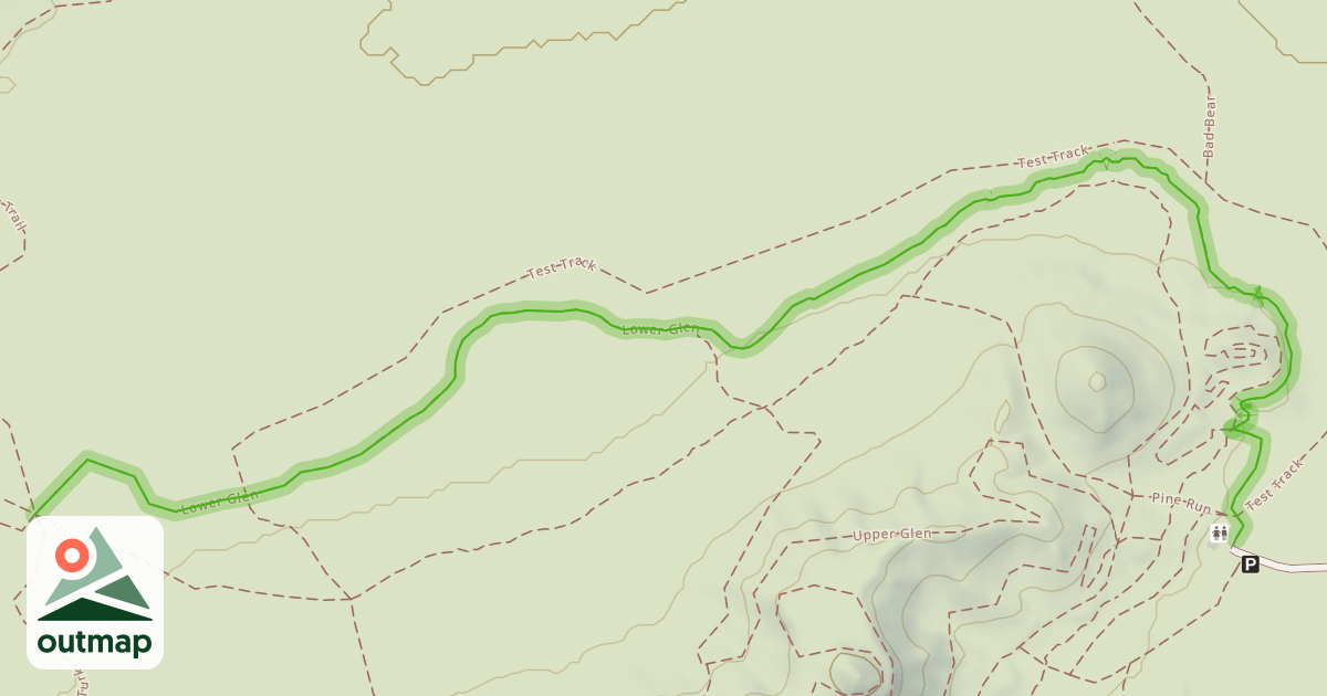 Map of Lower Glen