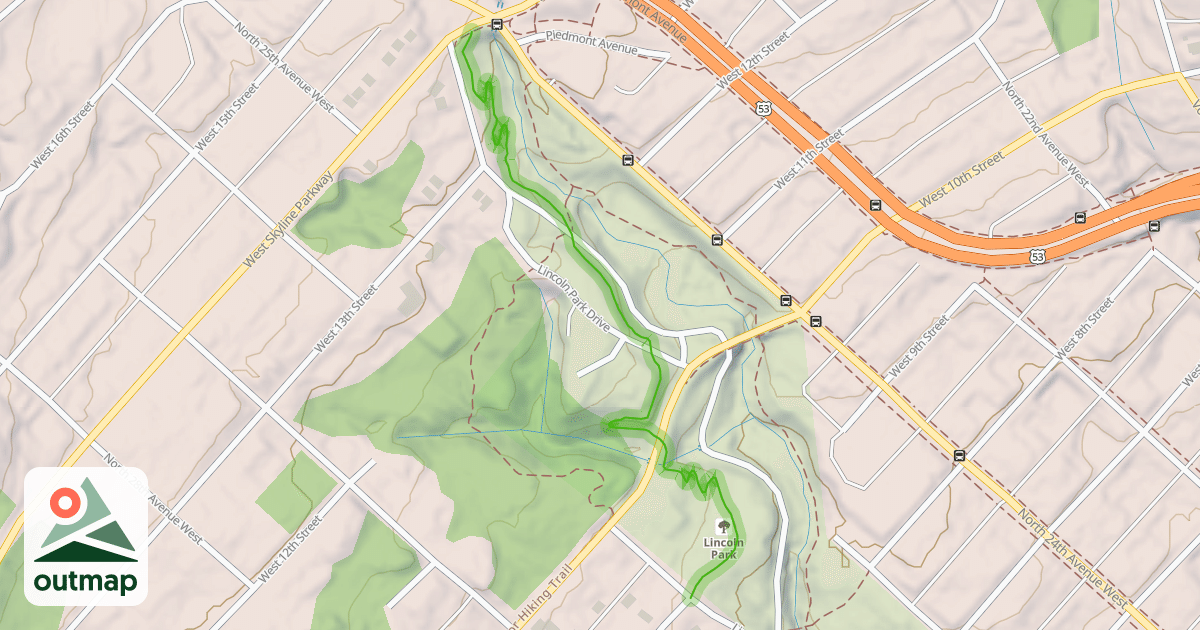 Map of Miller Trail