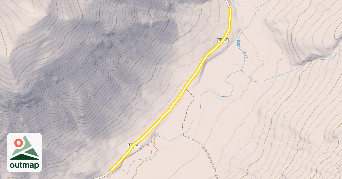 Map of Brush Creek Road