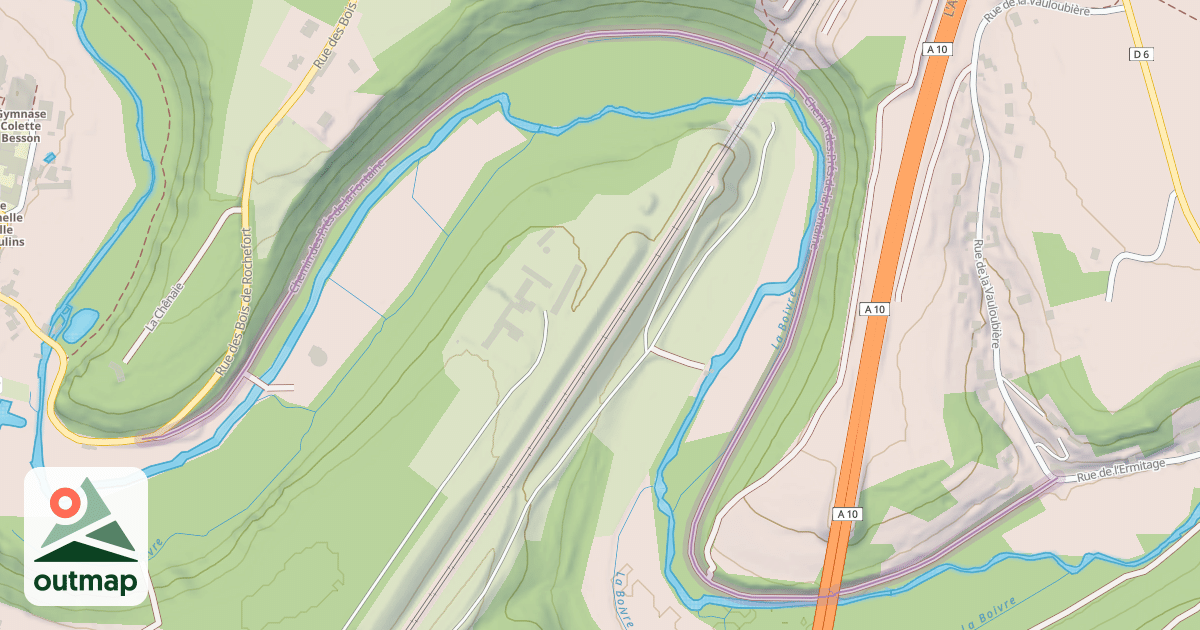 Map of Chemin des Prés de la Fontaine