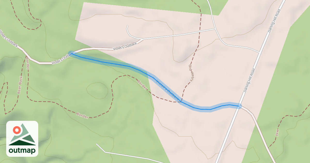 Map of Violet's Outback