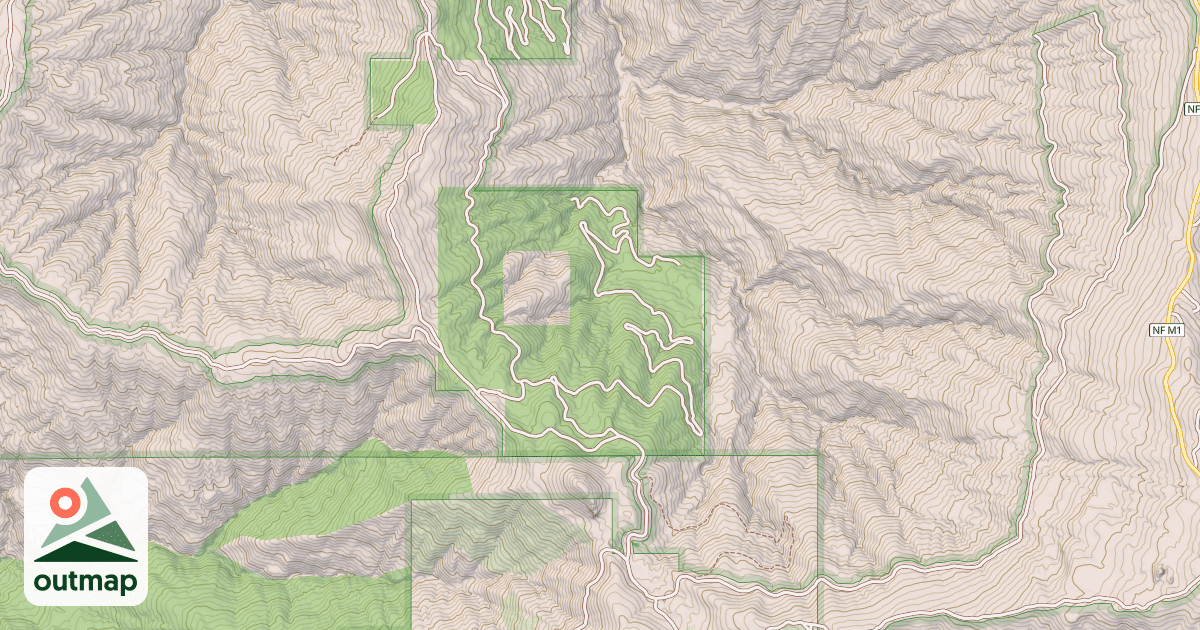 Map of THATCHER BUTTE