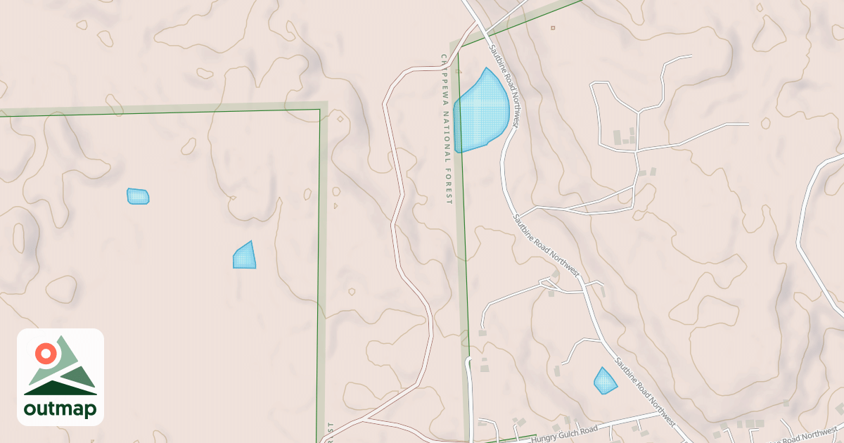 Map of HUNGRY GULCH SPUR A