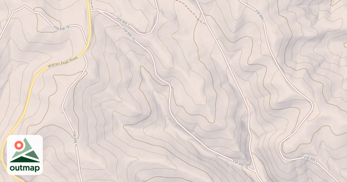 Map of SANDPIT BRANCH 1G