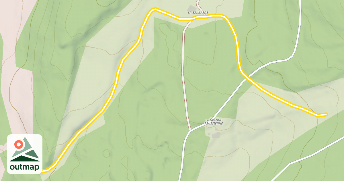 Map of Liaison La Seigne - Les Fourgs