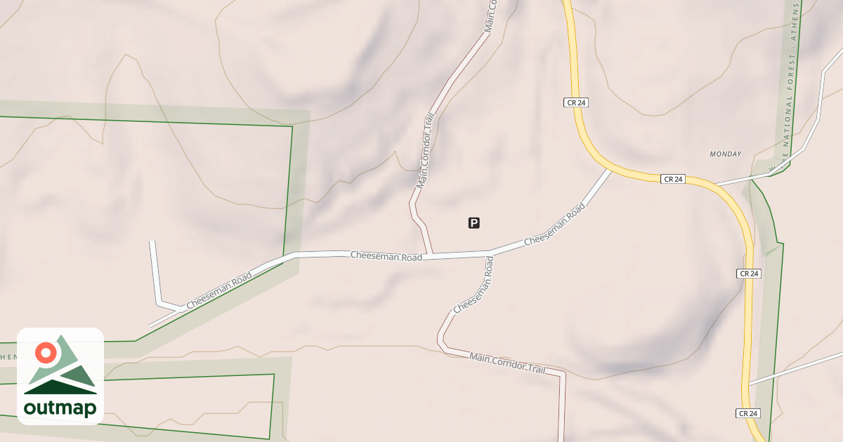 Map of ARD MONDAY CREEK RD