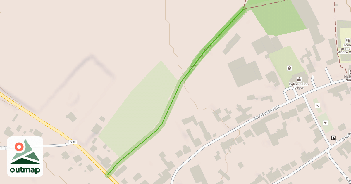 Map of Chemin du Tir a l'Arc