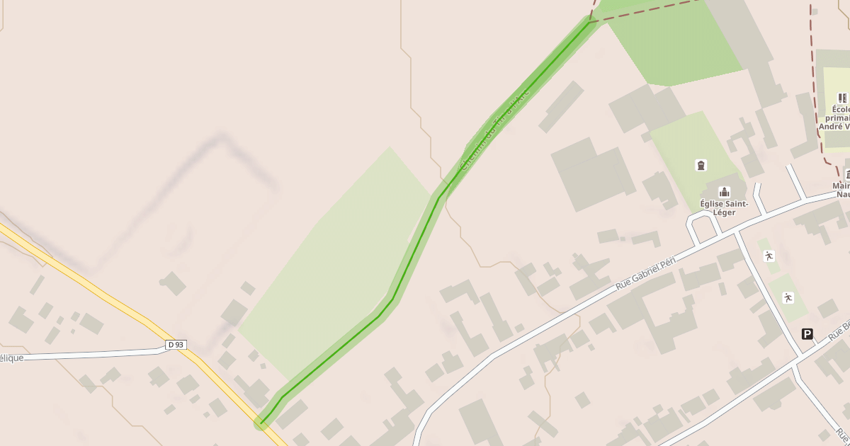 Map preview of Chemin du Tir a l'Arc