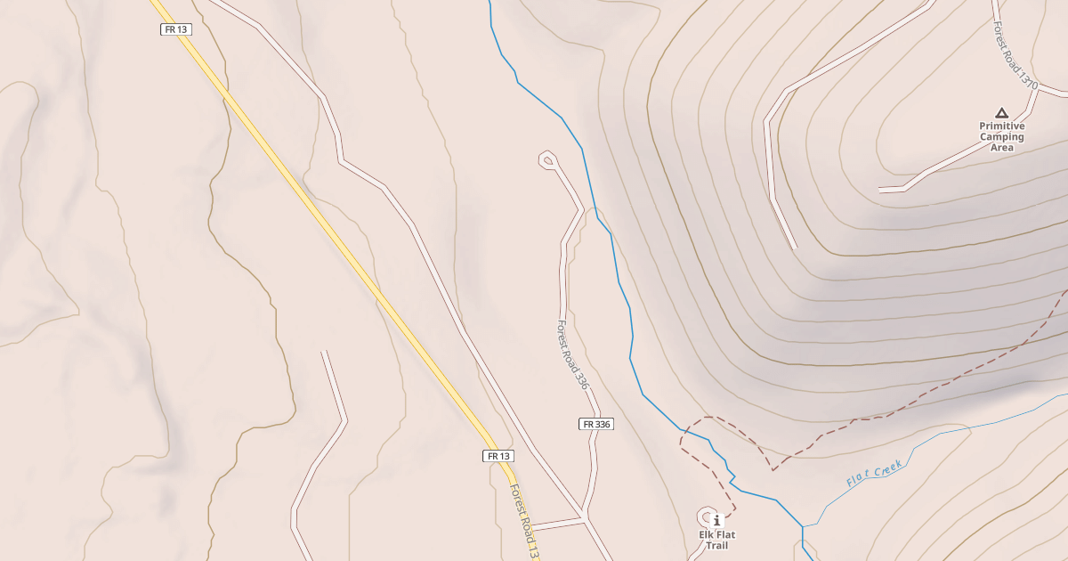 Map preview of USFS National Forest System Roads {468A0FAF-509B-482D-BA0D-5377AD86115D}