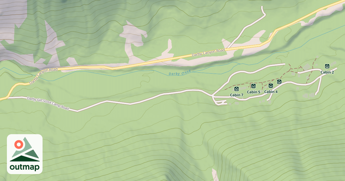 Map of DARBY GIRLS CAMP