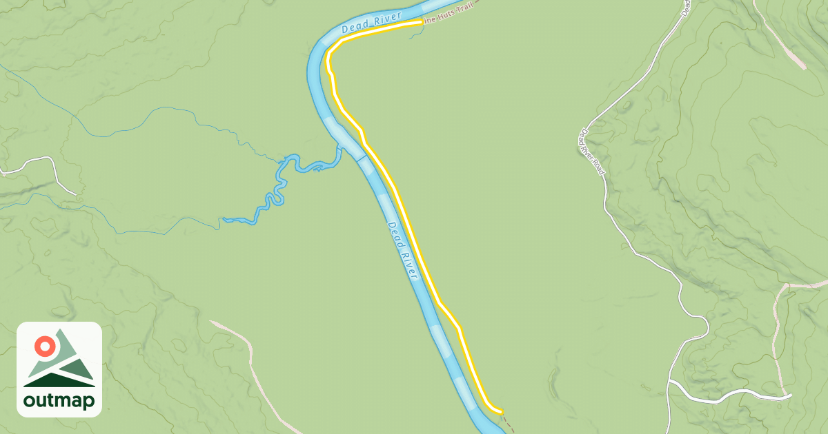 Map of Maine Huts Trail
