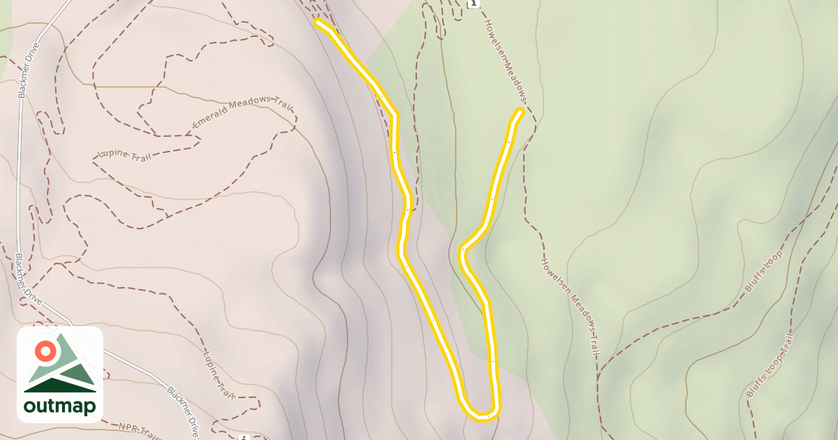 Map of Ricky's Ridge