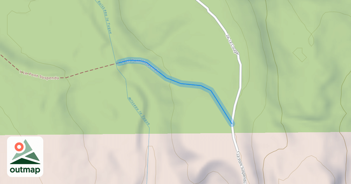 Map of 1 Le Pont Suspendu