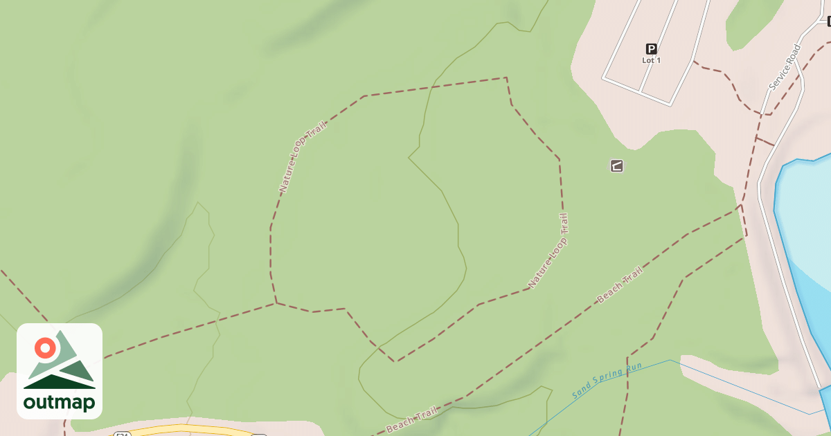 Map of Hickory Run State Park Trails