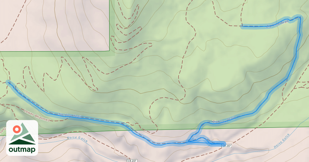 Map of Zip Line Trail