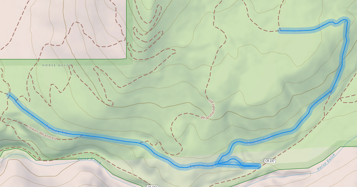 Map preview of Zip Line Trail