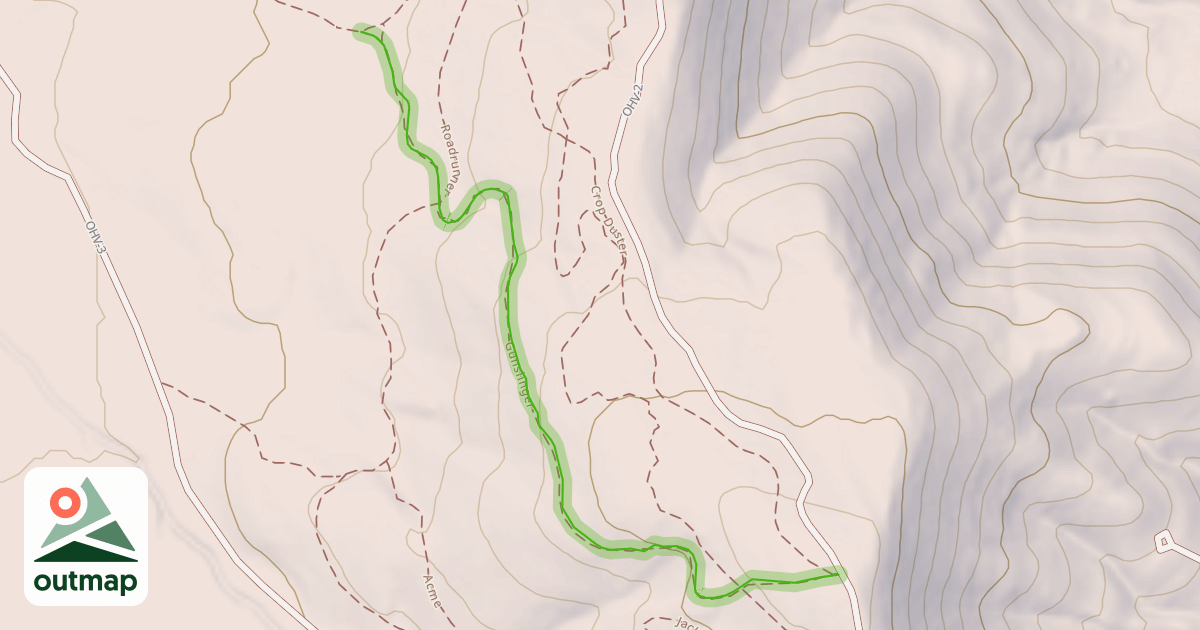 Map of Gunslinger Trail
