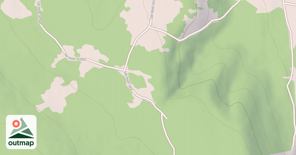 Map of SALT RIVER SPUR