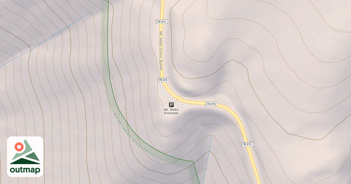 Map of MT. NEBO OVERLOOK