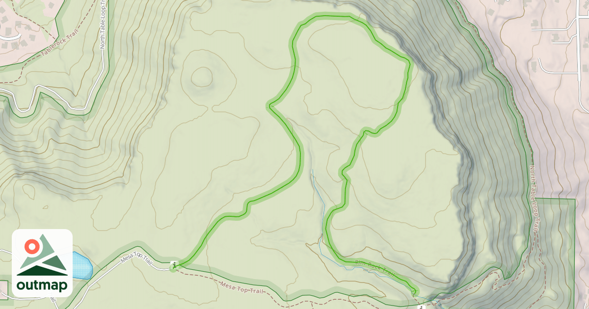Map of Rim Rock Trail