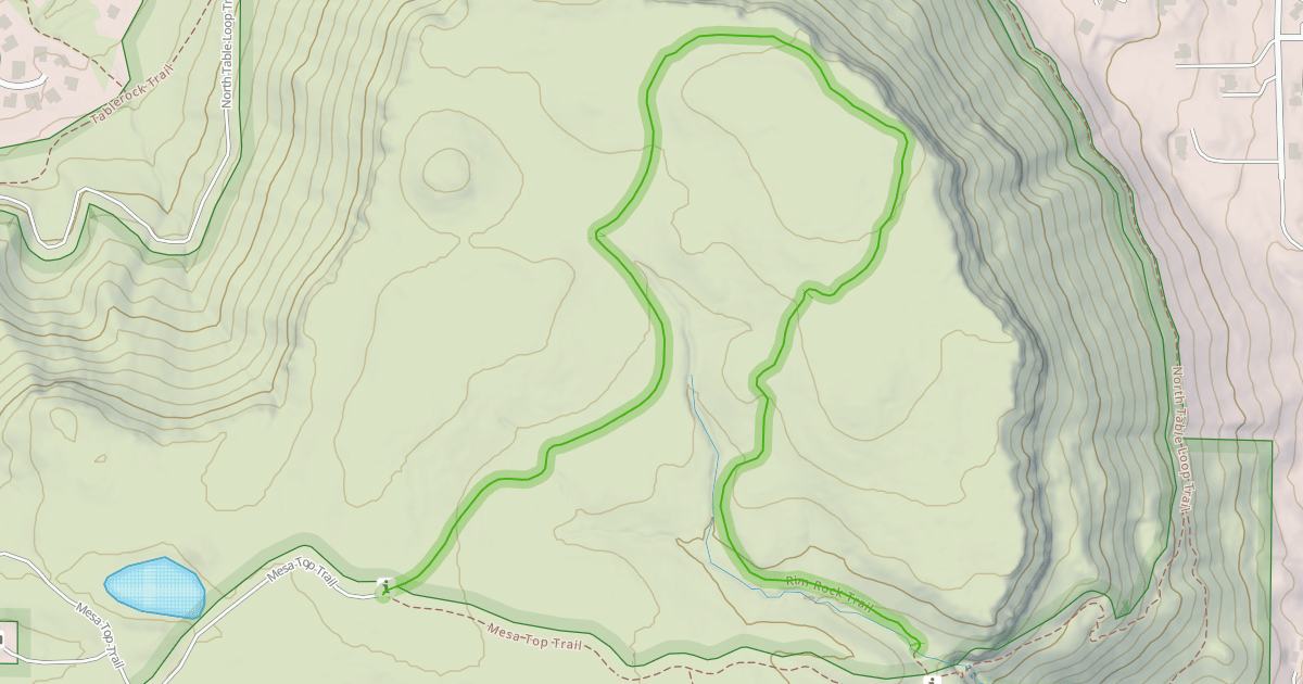 Map preview of Rim Rock Trail