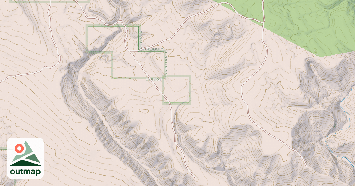 Map of COTTON WOOD RIM ATV