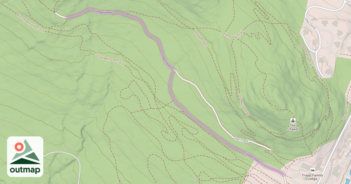 Map of Sugar Road