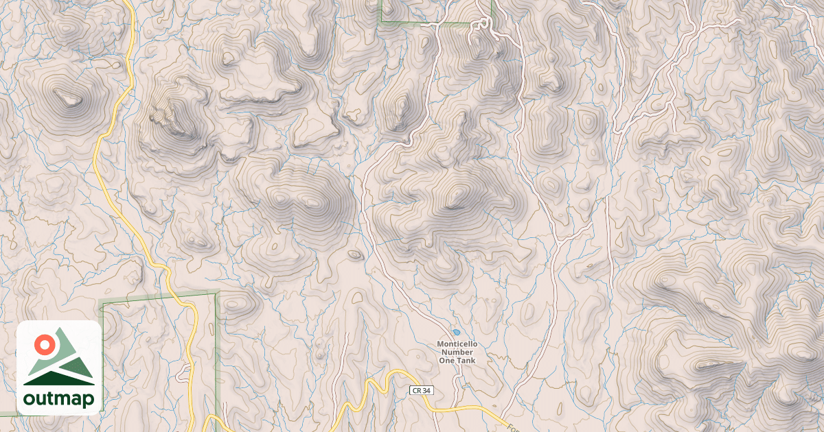 Map of USFS Motor Vehicle Use Map Roads {50A9EFE7-6099-4D00-A122-B464AA2A22C1}