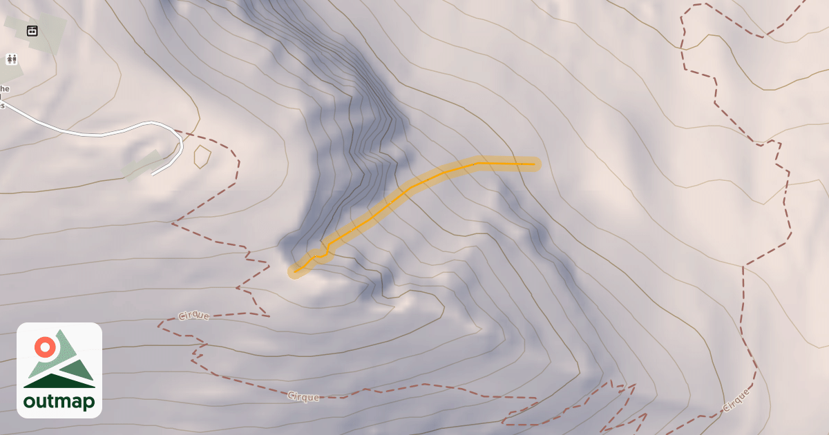 Map of Corbet's Couloir