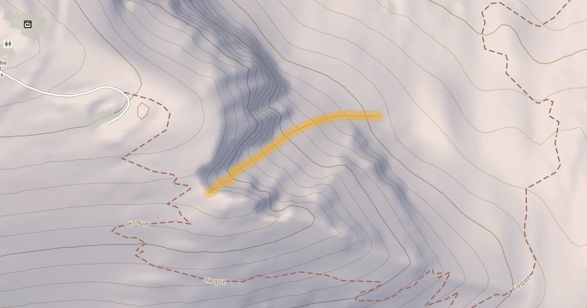 Map preview of Corbet's Couloir