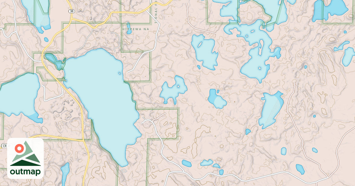 Map of BUTTERFINGER LAKE