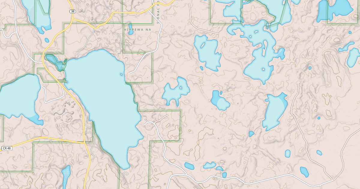 Map preview of BUTTERFINGER LAKE
