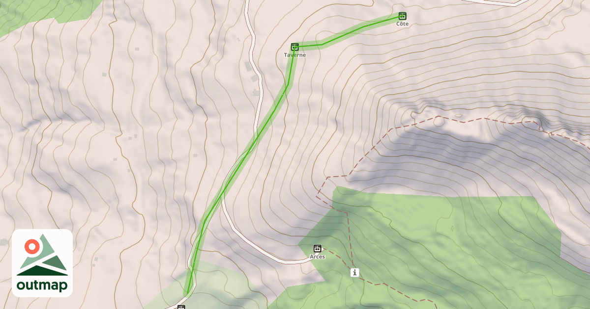 Map of La Sapinière