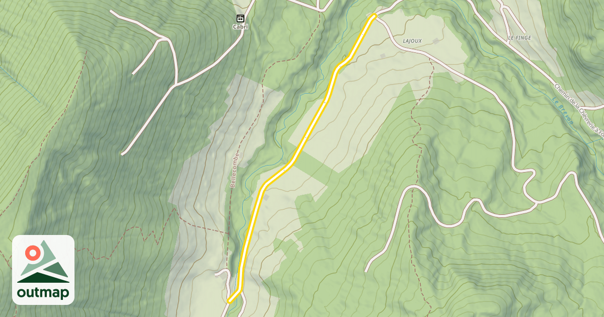 Map of Chemin Rural du Plan des Rasses