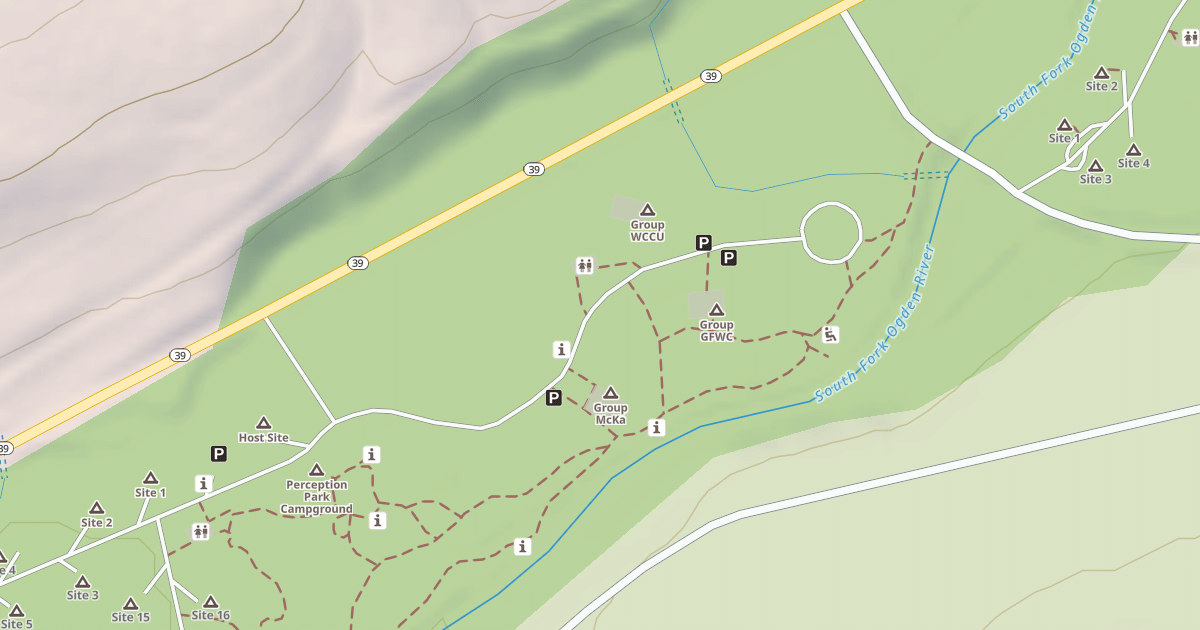 Map preview of PERCEPTION PARK - GROUP AREA